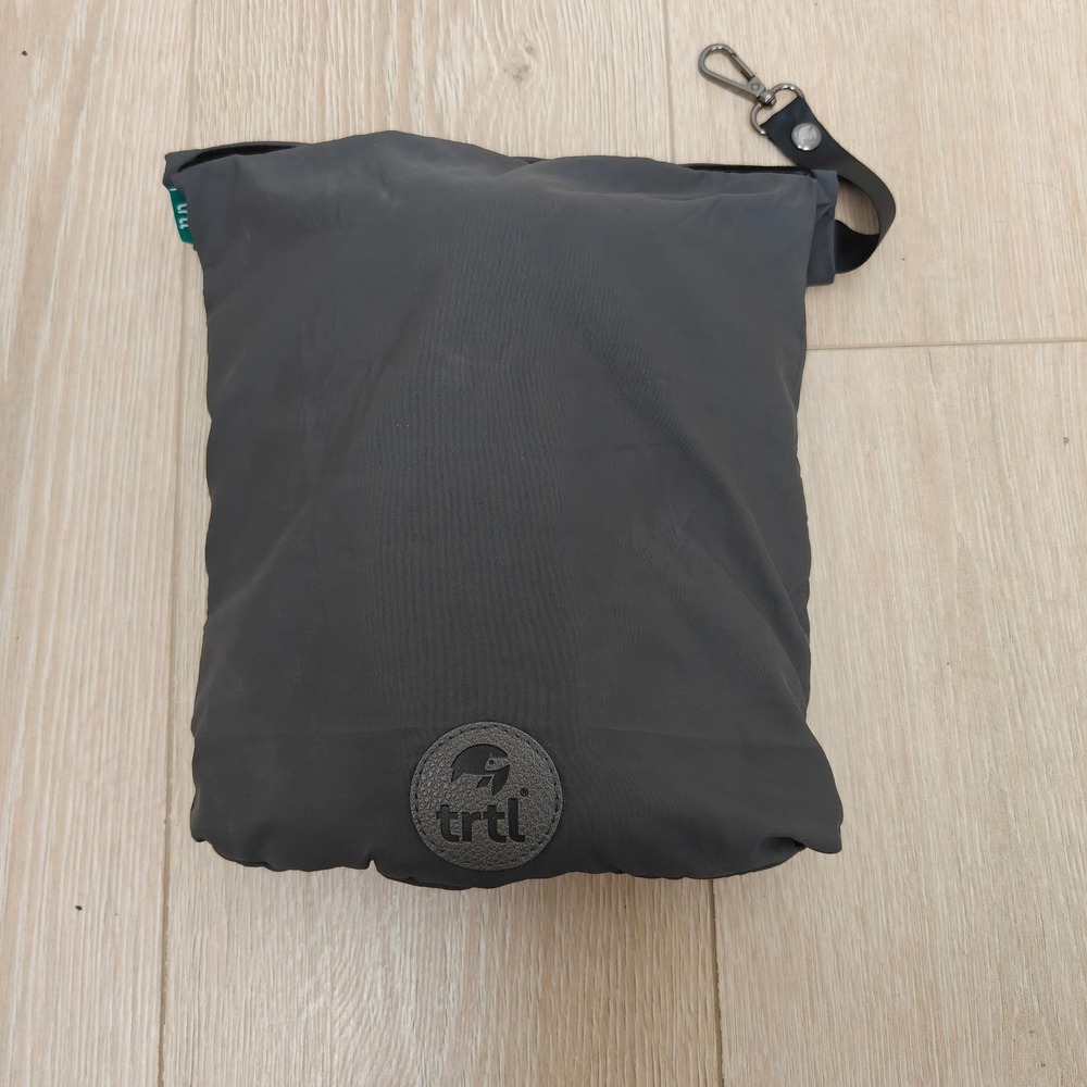 Trtl Unisex Travel Pillow With Case Gray Fleece Neck Support Portable Travel